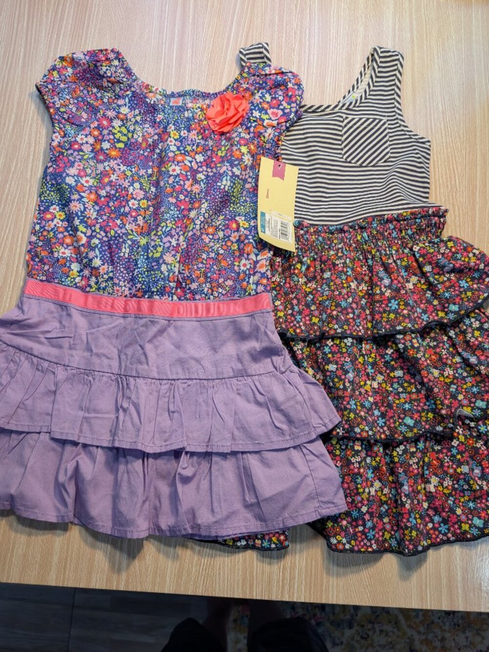 Set of 2 Girl's Dresses,  NWT Cherokee Dress, Jillian's Closet Dress, size 4T
